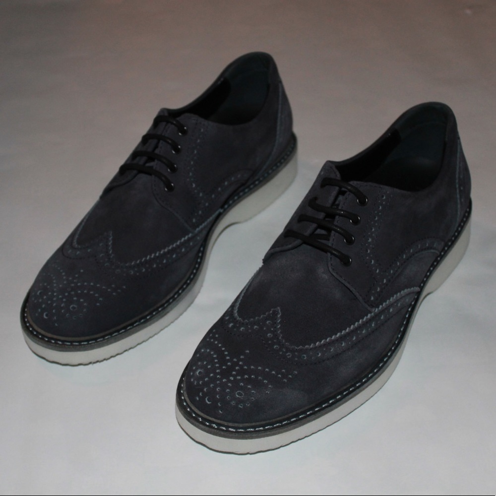 New Hogan Wingtip Lace-Up Oxford Shoes Italian